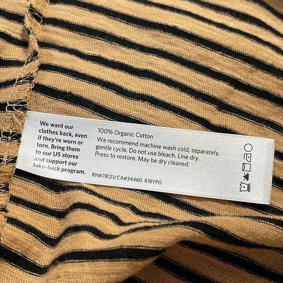 Eileen Fisher Organic Cotton Short Sleeve Tee Shirt Sz. XS Sz. Small - Picture 10 of 10